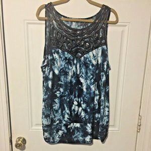 Maurices Size 2 - 20 22 Tie Dye Tank Top Lace